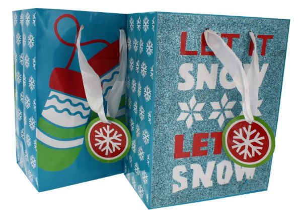 2 PACK ASSORTED CHRISTMAS GIFT BAG