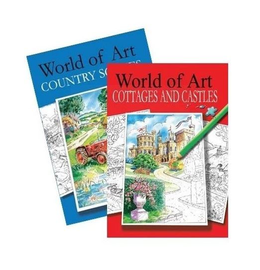 World of Art Colouring Books - Assorted Designs - 30 x 21cm