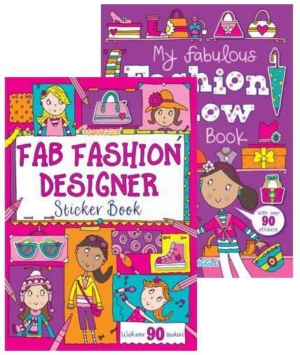 Fabulous Fashion Sticker Book - 29.5 x 21cm - 0% VAT
