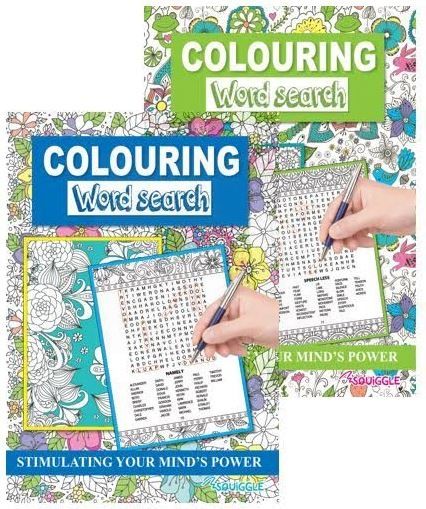 A4 Colouring Word Search Book - 29.5 x 21cm - 0% VAT