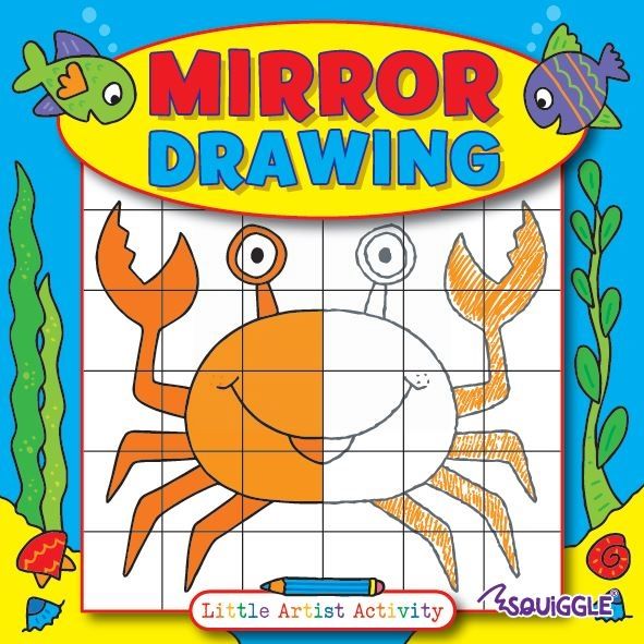 Squiggle Mirror Drawing Activity Book for Little Artists - 21 x 21cm