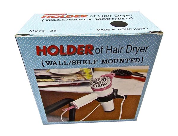Wall/Shelf Mounted Hair Dryer Holder
