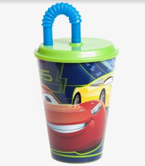 Cars 3 Tumbler with Straw - 430ml