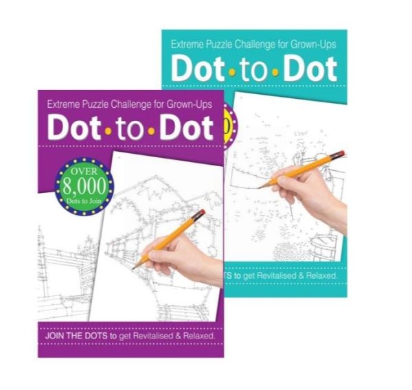 Extreme Dot To Dot For Adults - 2 Assorted Designs - 30 x 21cm
