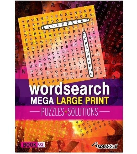 Mega Large Print Word Search Book - Book 02 - 0% VAT