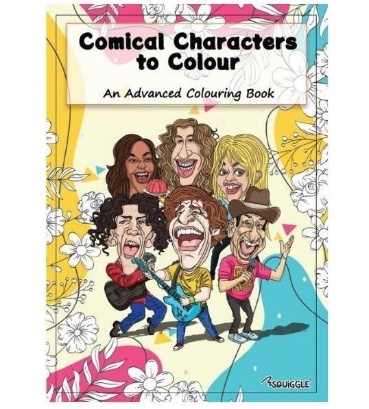 Comical Characters to Colour - An Advanced Colouring Book - 22 Pages of Fun