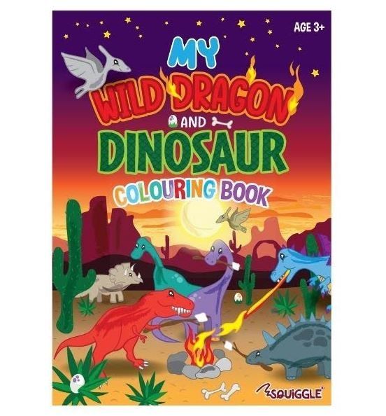 My Wild Dragon & Dinosaur - A Colouring Activity Book - 22 Pages of Fun