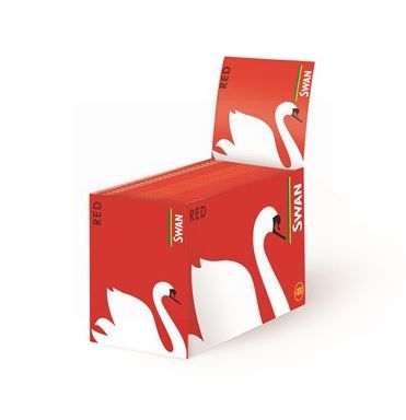 Swan Red Cigarette Rolling Papers - Regular - Pack of 100