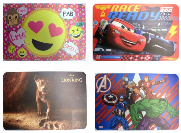 4 PICTURE PLACEMATS DESIGN  ASSORTED