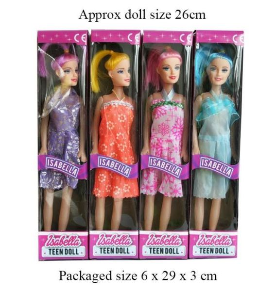 A to Z Isabella Teen Doll - 27cm - Assorted Colours