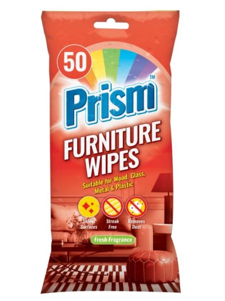 Prism Fragranced Furniture Wipes - Pack Of 50