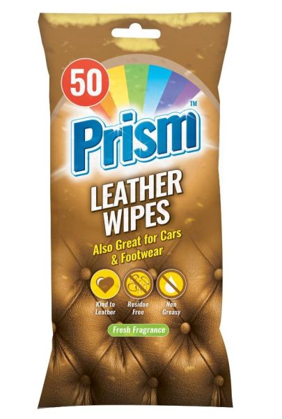 Fragranced Leather Cleaning Wipes - Pack Of 50