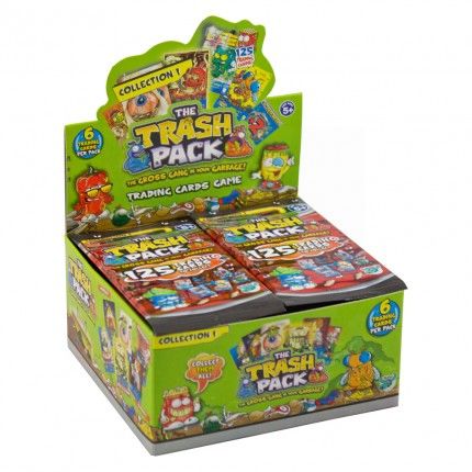 THE TRASH PACK TRADING CARDS DISPLAY BOX STICKERS 36 PACK