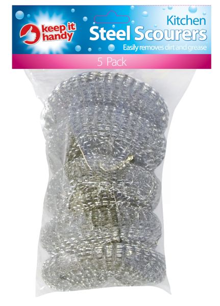 Stainless Steel Scourer Pads - Pack Of 5