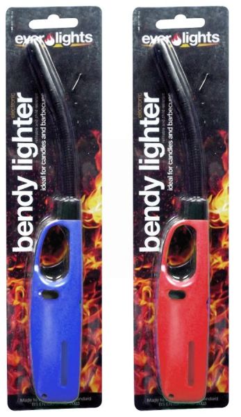 Refillable Electronic Bendy Lighter - Colours May Vary