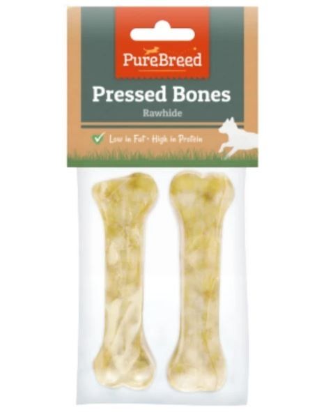 Pure Breed Rawhide Pressed Bones - 30g - Pack of 2