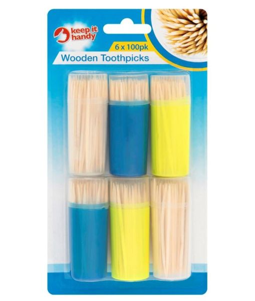 Keep It Handy Double Sided Point ToothPicks - Pack of 6 x 100