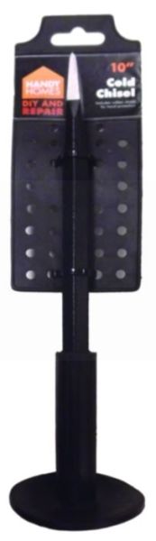 10" Cold Chisel Heat Treated Masonry Octagonal Shaft Rubber Guard Tool