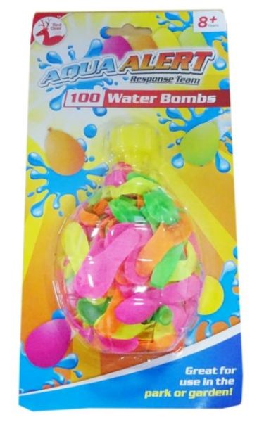 Red Deer Toys Aqua Alert Response Team Water Bombs - Pack of 100 - 26 x 13.5 x 5cm