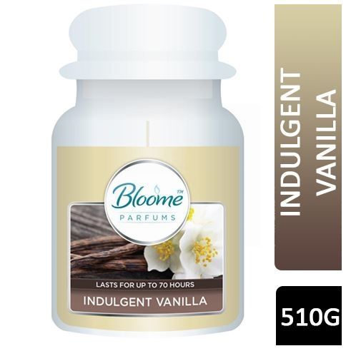 Bloome Perfumes Glass Candle - Large - Indulgent Vanilla - 510g 