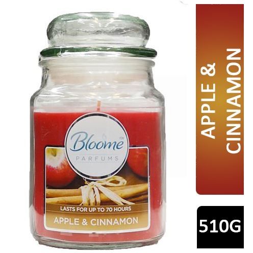 Bloome Perfumes Glass Candle - Large - Apple & Cinnamon - 510g 