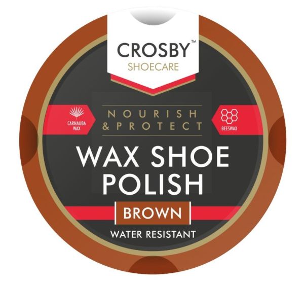 Crosby Brown Tin Wax Shoe Polish - 50ml