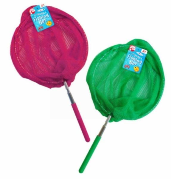 Red Deer Toys Extendable Fishing Net - Assorted Colours - 36.5 x 20cm