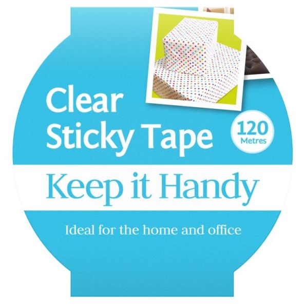 Jumbo Clear Sticky Tape - 120 Meters - 1 Inch