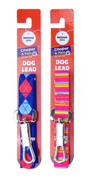 Cooper & Pals Dog Lead - Medium - Colours May Vary