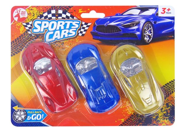 Pull Back & Go Sports Cars by Red Deer Toys