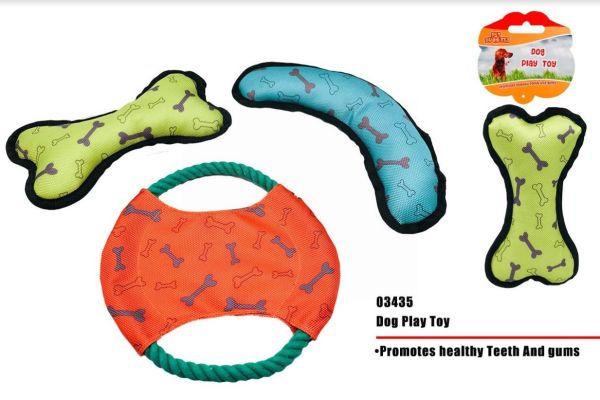 Dog Play Toy - Assorted Shapes, Sizes And Colours
