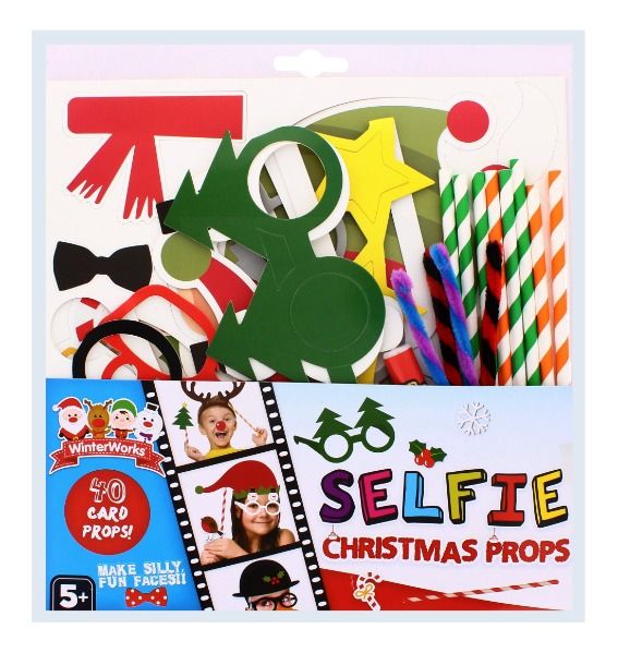 SELFIE CHRISTMAS PROPS 40 CARDS