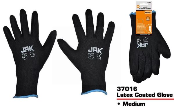 Quality Non Slip Work General Purpose Latex Coated Gloves - Medium