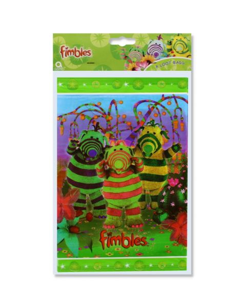 PARTY LOOT BAGS FIMBLES PACK OF 8