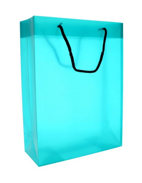 GIFT BAG WITH ROPE HANDLE TURQUOISE