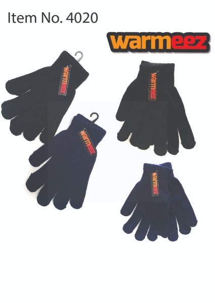 Warmeez Magic Gloves - Black/Blue - One Size