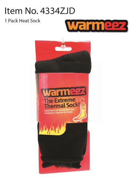 Warmeez The Extreme Thermal Jumbo Socks - Black - UK Size 6-11