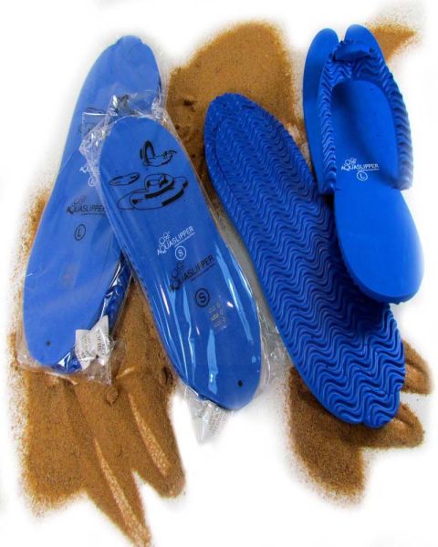 Aqua Slippers Blue Large