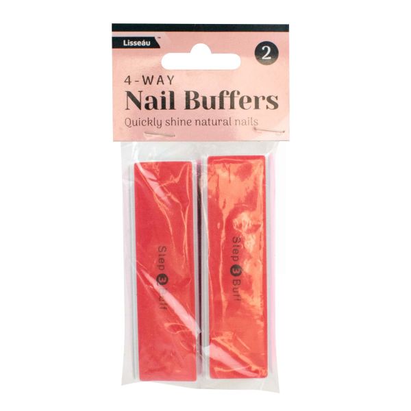 LISSEAU NAIL BUFFERS & 1 SHELF READY PACKAGING - PACK OF 2