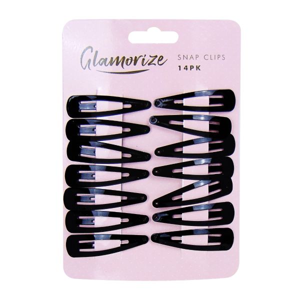 GLAMORIZE CLIPSTRIP SNAP CLIPS - PACK OF 14