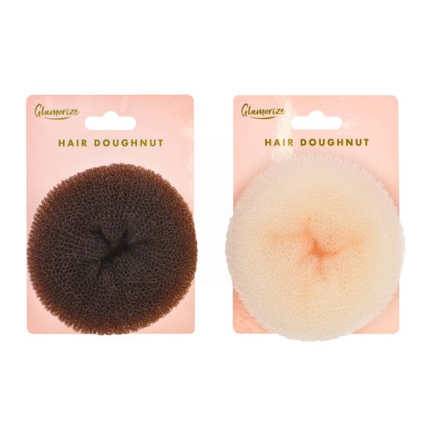 GLAMORIZE LARGE HAIR DOUGHNUT BUN RING - ASSORTED COLOURS