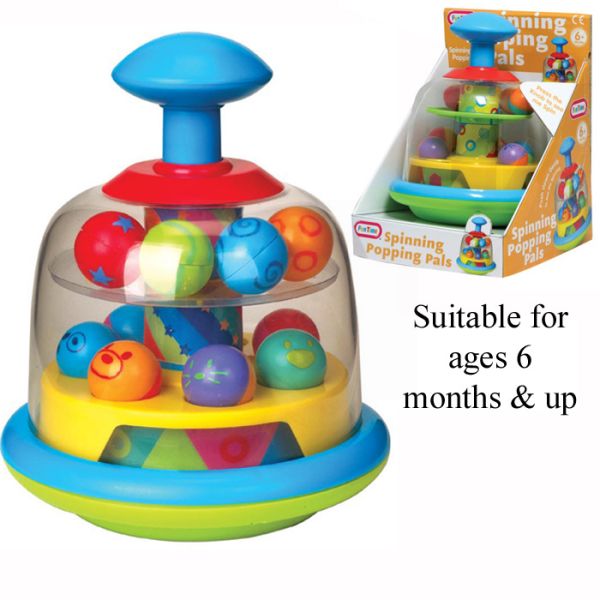 Fun Time Spinning Popping Pals Toy For Baby