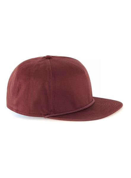 TOPMAN TEXTURED SNAPBACK CAP BURGUNDY