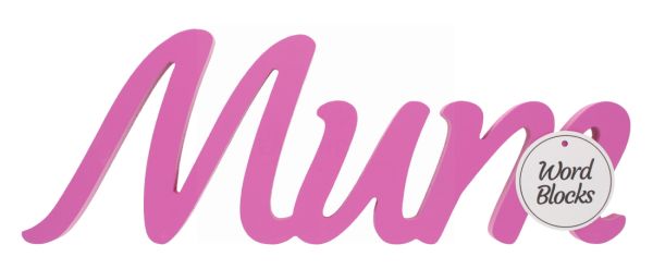 ZAK WORD BLOCKS MUM PINK