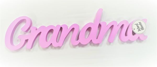 61567ZAK WORD BLOCKS GRANDMA LIGHT PINK