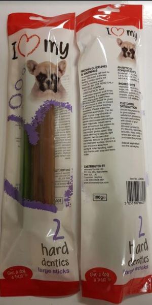 Give A Dog A Treat Hard Denties Large Sticks - Pack Of 2