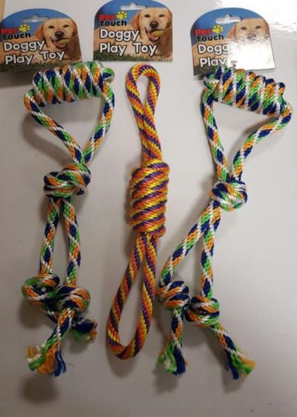 Pet Touch - Doggy Play Toy Rope - Colours Shapes And Designs May Vary