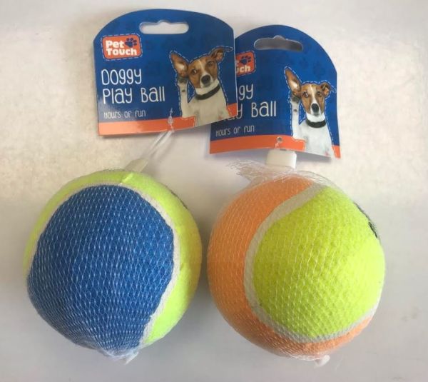 Pet Play Tennis Ball - 4 Inch - Assorted Colours