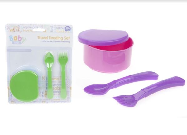 Baby First Travel Feeding Set - Assorted Colours