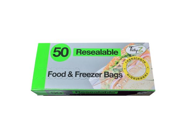Set of 50 Resealable Food Bags